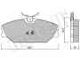 Колодки гальмівні (передні) Renault Clio II 00-09/Laguna 93-01/Megane/Scenic/Safrane 96-03 METELLI Metelli 22-0142-2 (фото 9)