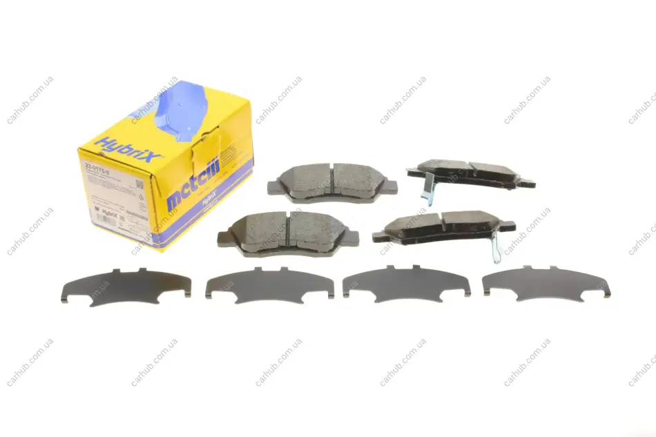 Колодки гальмівні (передні) Honda Civic V/VI/VII 91-05/CRX III 92-98/Jazz 08-14 METELLI Metelli 22-0175-0 (фото 1)