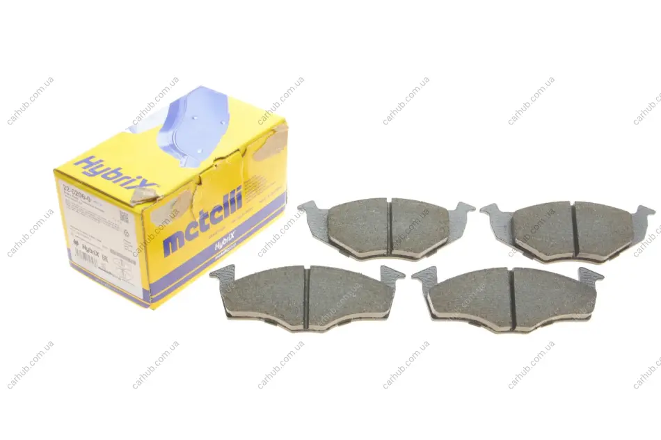 Колодки гальмівні (передні) Seat Cordoba/Ibiza 02-09/Skoda Fabia 99-08/VW Polo 94-12/Lupo 98-05/Fox METELLI Metelli 22-0206-0 (фото 1)