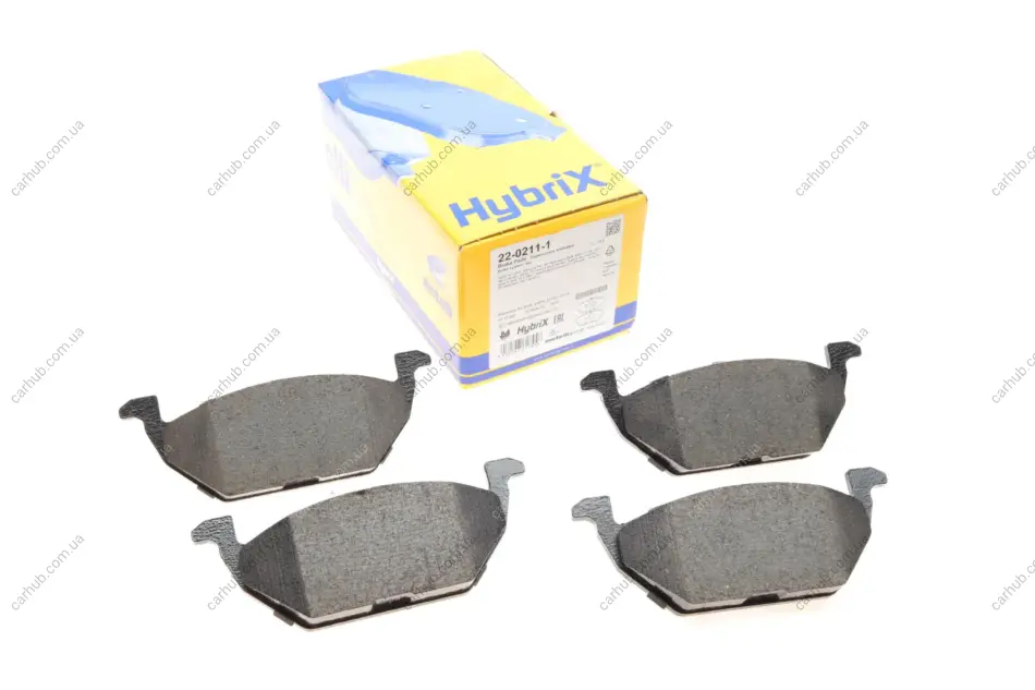 Колодки гальмівні (передні) Audi A3/Seat Toledo 96-04/Skoda Octavia 96-07/VW Golf 97-05/Polo 02- METELLI Metelli 22-0211-1 (фото 1)