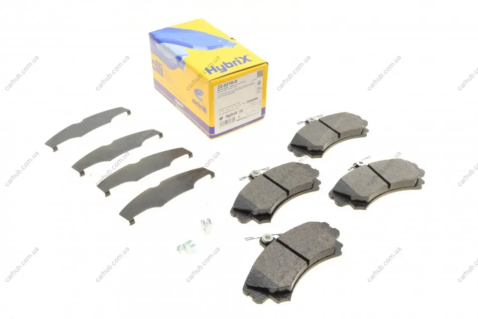 Колодки гальмівні (передні) Mitsubishi Colt 04-12/Carisma/Space Star/Volvo S40/V40 95-06/Smart 04- METELLI Metelli 22-0216-0 (фото 1)