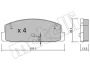 Колодки гальмівні (задні) Mazda 6 02-13/Mazda 323 91-04/626 III/V/RX-7 84-02 METELLI Metelli 22-0302-1 (фото 2)