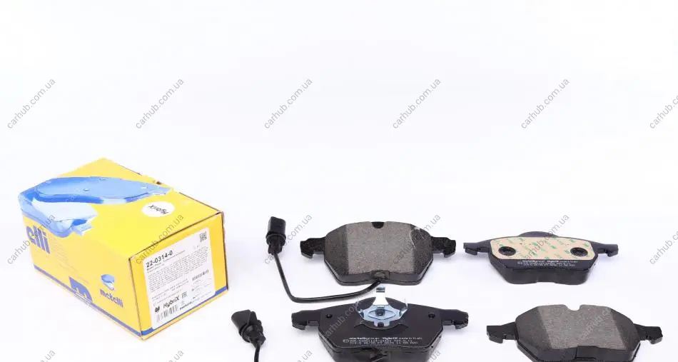 Колодки гальмівні (передні) Audi A4/A6 95-11/Skoda SuperB 01-08/VW Passat B5 00-05 (+датчики) METELLI Metelli 22-0314-0 (фото 1)