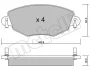 Колодки гальмівні (передні) Ford Mondeo III 00-07/Jaguar X-Type 01-09 METELLI Metelli 22-0318-0 (фото 2)