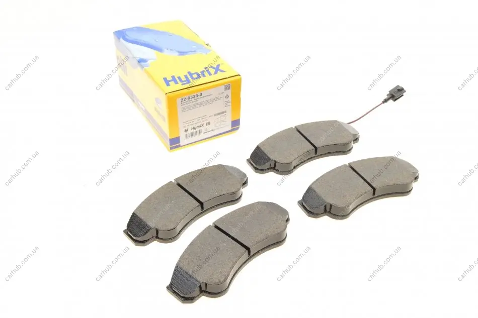 Колодки гальмівні (передні) Citroen Jumper/Fiat Ducato/Peugeot Boxer 99- R16 (+датчик) METELLI Metelli 22-0326-0 (фото 1)