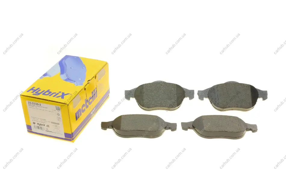 Колодки гальмівні (передні) Renault Megane II 04-09/Scenic II/III/Grand Scenic II/III 03- METELLI Metelli 22-0336-2 (фото 1)