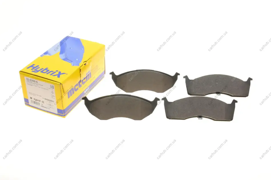 Колодки гальмівні (передні) Chrysler Neon 94-06/Voyager/Grand Voyager III/Dodge Caravan 95-01 METELLI Metelli 22-0356-0 (фото 1)