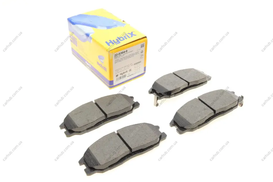 Колодки гальмівні (передні) Hyundai Santa Fe/Trajet 00-12/Ssangyong Actyon/Kyron 05-/Rexton 02- METELLI Metelli 22-0364-0 (фото 1)