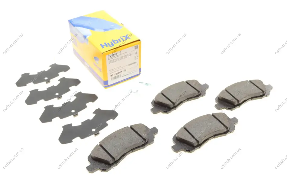 Колодки гальмівні (передні) Citroen C4/Peugeot 4008 12-/Mitsubishi Lancer/Outlander 03-/Jeep Compas METELLI Metelli 22-0481-0 (фото 1)