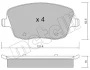 Колодки гальмівні (передні) Seat Cordoba/Ibiza IV/VW Polo/Skoda Fabia 99-15/Roomster 06-15 METELLI Metelli 22-0547-0 (фото 2)