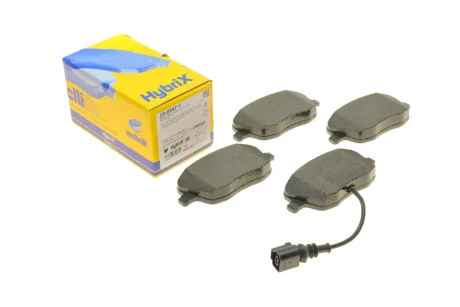 Колодки гальмівні (передні) Seat Ibiza/VW Polo 01-09/Skoda Fabia 99-14/Roomster 06-15 (+датчик) METELLI Metelli 22-0547-1
