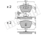 Колодки гальмівні (передні) Audi A6 97-05 (+датчики) METELLI Metelli 22-0549-0 (фото 2)