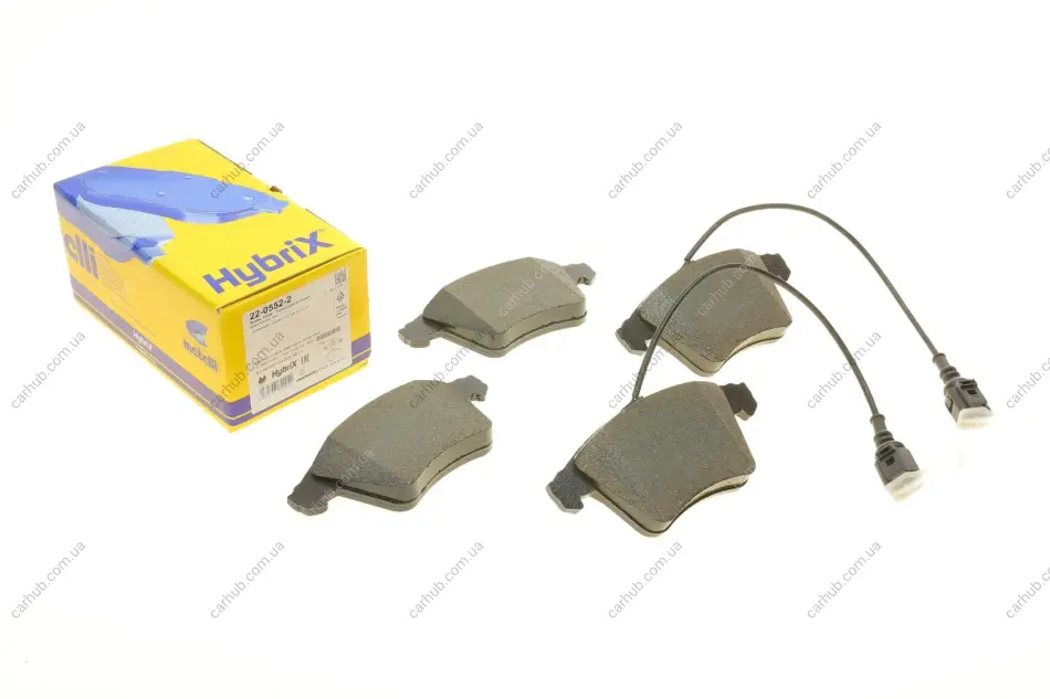 Колодки гальмівні (передні) VW Touareg 02-10 (+датчики) METELLI Metelli 22-0552-2 (фото 1)