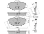 Колодки гальмівні (передні) MB E-class (W211/S211) 02-09 (+датчики) METELLI Metelli 22-0562-0K (фото 2)