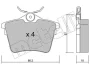 Колодки гальмівні (задні) Citroen C5 08-/Peugeot 407 04-/607 00-11 METELLI Metelli 22-0602-0 (фото 2)