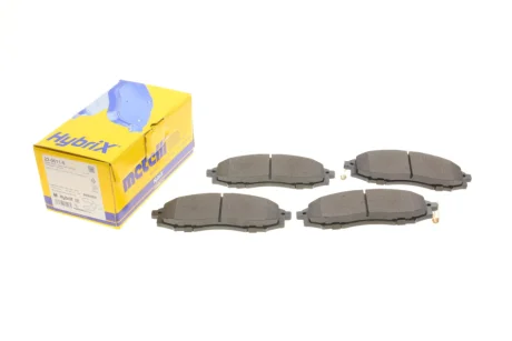 Колодки гальмівні (передні) Nissan Navara/Pick Up 2.4i/2.5 TD 98- (Akebono) METELLI Metelli 22-0611-0