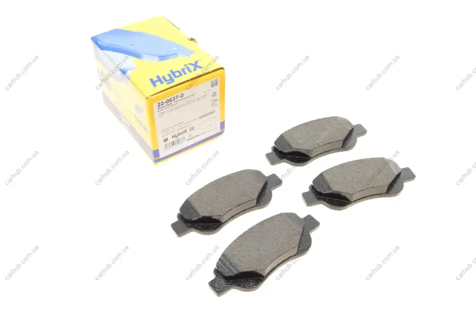 Колодки гальмівні (передні) Citroen С1/Peugeot 107 05-/108 14-/Toyota Aygo 05- METELLI Metelli 22-0637-0 (фото 1)