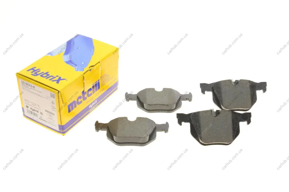 Колодки гальмівні (задні) BMW 3 (E90/E91/E92/E93) 04-13/X1 (E84) 09-15 Metelli 22-0643-0 (фото 1)