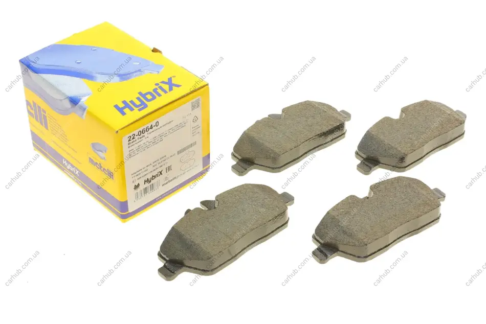 Колодки гальмівні (передні) BMW 1 (E81/E82/E87/E88) 04-13/2 (F45) 14-18 METELLI Metelli 22-0664-0 (фото 1)