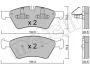 Колодки гальмівні (передні) MB E-class (W211)/M-class (W164)/R-class (W251) 03-14/G-class (W463) 04 METELLI Metelli 22-0670-0 (фото 2)