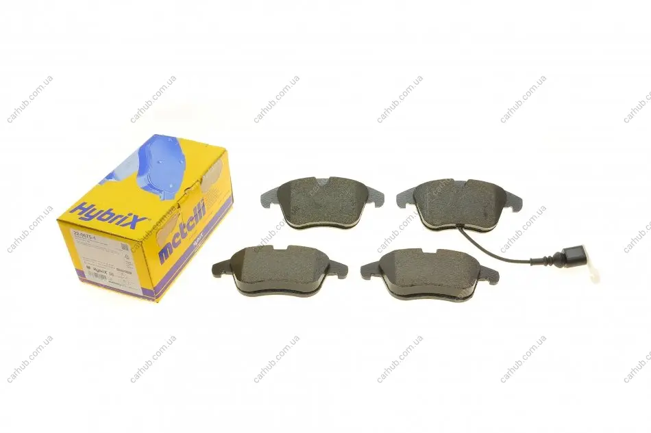 Колодки гальмівні (передні) Audi Q3 11-18/VW Passat B8 14-/Tiguan 07-/Sharan 10- (+датчик) METELLI Metelli 22-0675-1 (фото 1)