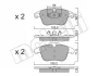 Колодки гальмівні (передні) Citroen C4 09-/C4 Grand Picasso 06-13/Peugeot 3008 11-16/5008 09-17 METELLI Metelli 22-0675-3 (фото 13)