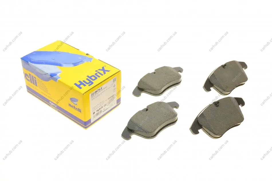 Колодки гальмівні (передні) Citroen C5 08-/Peugeot 407 04-/508 10-18 METELLI Metelli 22-0675-5 (фото 1)