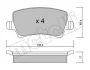 Колодки гальмівні (задні) Ford Galaxy/S-Max 06-15/Volvo S60/S80/V60/V70/XC60/XC70 08-/Land Rover 11 METELLI Metelli 22-0676-0 (фото 2)