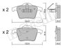 Комплект тормозных колодок (дисковых).) Metelli 22-0688-0 (фото 2)