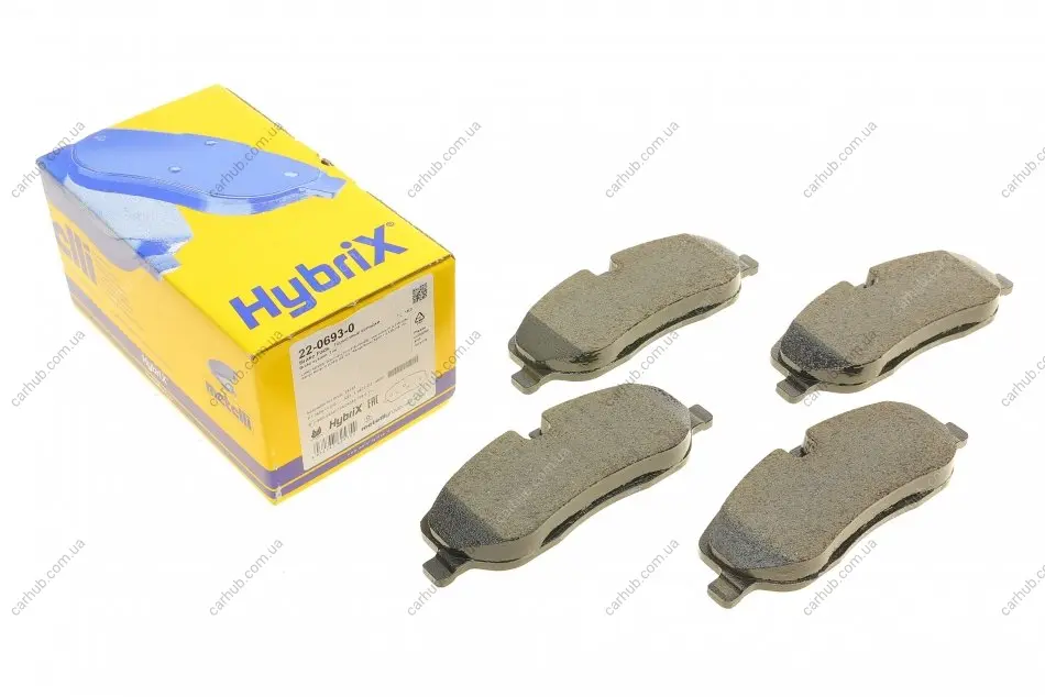 Колодки гальмівні (передні) Land Rover Discovery III/IV 04-18/Range Rover III 02-12/Sport I 05-13 METELLI Metelli 22-0693-0 (фото 1)