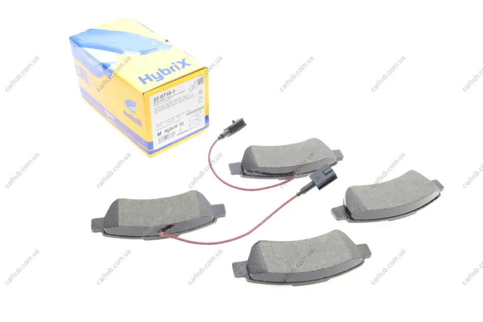 Колодки гальмівні (задні) Citroen Jumper/Fiat Ducato/Peugeot Boxer 06- (+датчики) METELLI Metelli 22-0710-1 (фото 1)