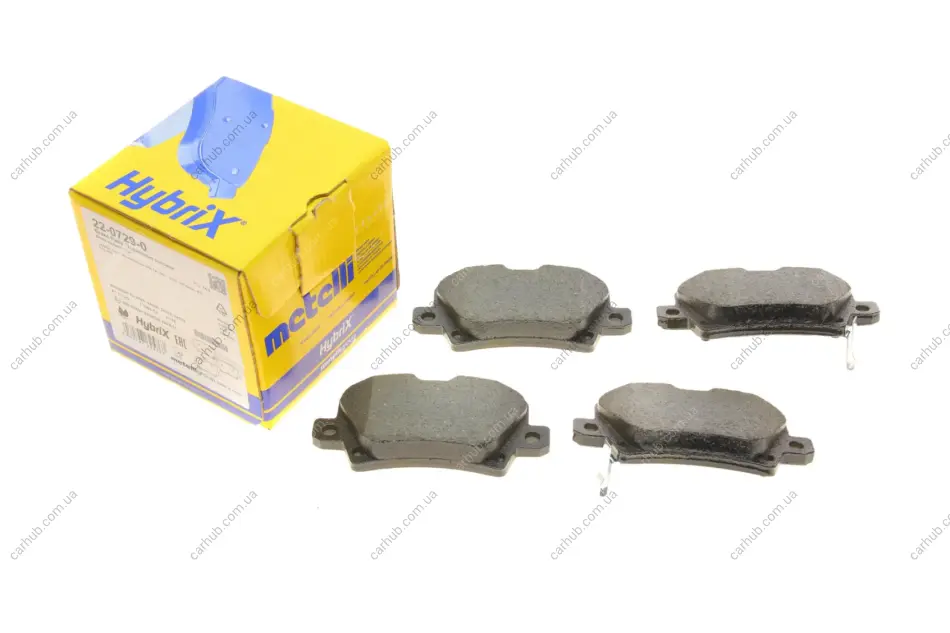 Колодки гальмівні (задні) Honda Civic 1.4-2.2 05- METELLI Metelli 22-0729-0 (фото 1)