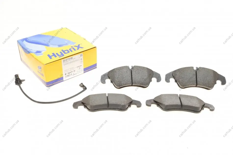 Колодки гальмівні (передні) Audi A4 07-18/A5 07-/Q5 13-17 (+датчик) METELLI Metelli 22-0775-0K (фото 1)