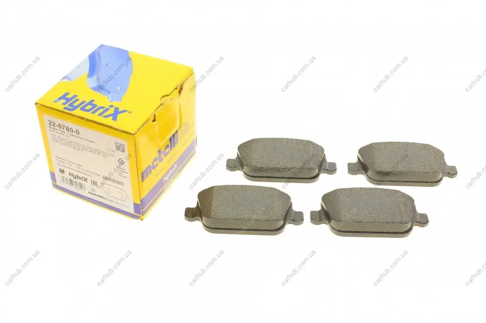 Колодки гальмівні (задні) Ford Focus/Galaxy/Mondeo/S-Max/Kuga 05-15 METELLI Metelli 22-0780-0 (фото 1)