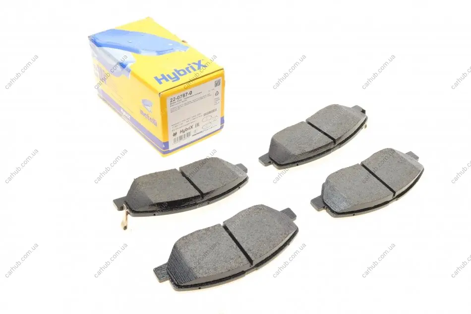 Колодки гальмівні (передні) Hyundai Santa Fe II/III/Genesis 06-/Kia Sorento/Ssangyong Korando 09- METELLI Metelli 22-0787-0 (фото 1)