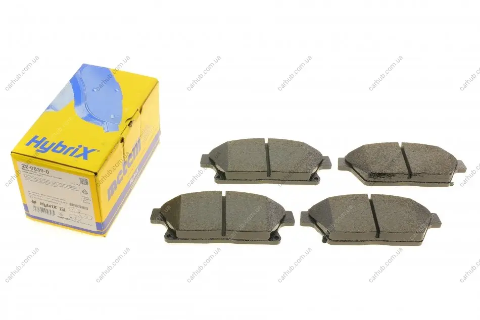 Колодки гальмівні (передні) Nissan Rogue 10-13/Chevrolet Cruze/Opel Astra 09-/Zafira C/Mokka 11- METELLI Metelli 22-0839-0 (фото 1)