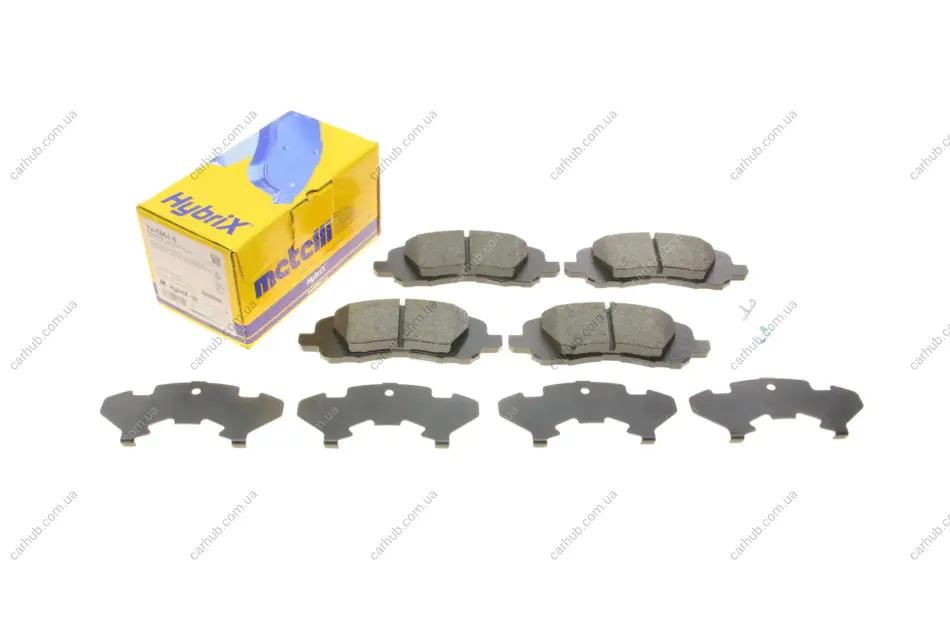 Колодки гальмівні (передні) Dodge Avenger/Caliber/Jeep Compass/Patriot/Lancia Flavia 06- Metelli 22-0861-0 (фото 1)
