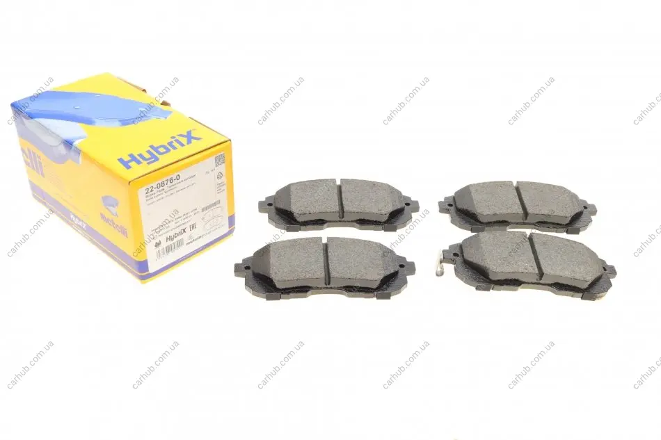 Колодки гальмівні (передні) Renault Latitude/Nissan Juke/Cube 09-/Tiida 07-12/Suzuki SX4 06- METELLI Metelli 22-0876-0 (фото 1)