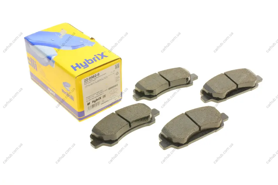 Колодки гальмівні (передні) Citroen C4 Cactus 14-/Peugeot 301 12-/308 II 13- METELLI Metelli 22-0982-0 (фото 1)