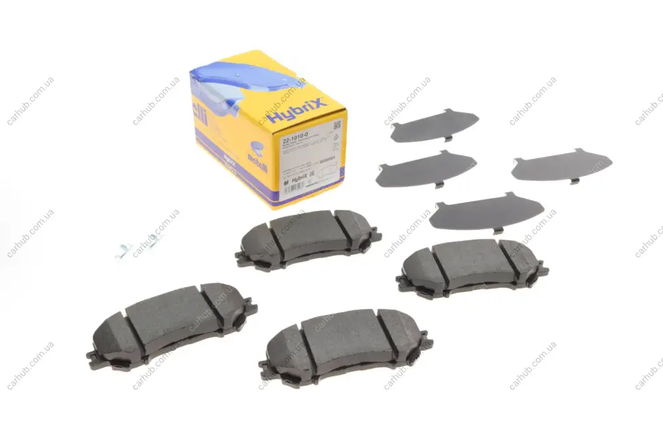 Колодки гальмівні (передні) Nissan Qashqai II 13-/X-Trail 19-/Renault Kadjar 15- METELLI Metelli 22-1010-0 (фото 1)