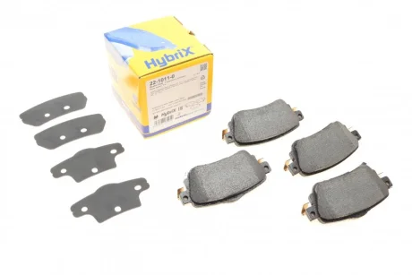 Колодки гальмівні (задні) Nissan Leaf 17-/Qashqai/X-trail 13-/Renault Kadjar 15-/Koleos 16- METELLI Metelli 22-1011-0