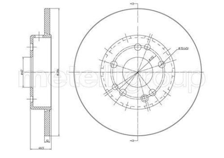 Диск тормозной Metelli 23-0124C