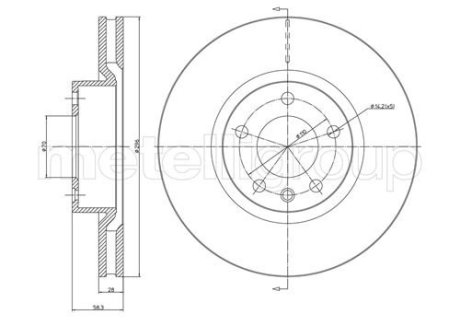 Диск тормозной Metelli 23-0441