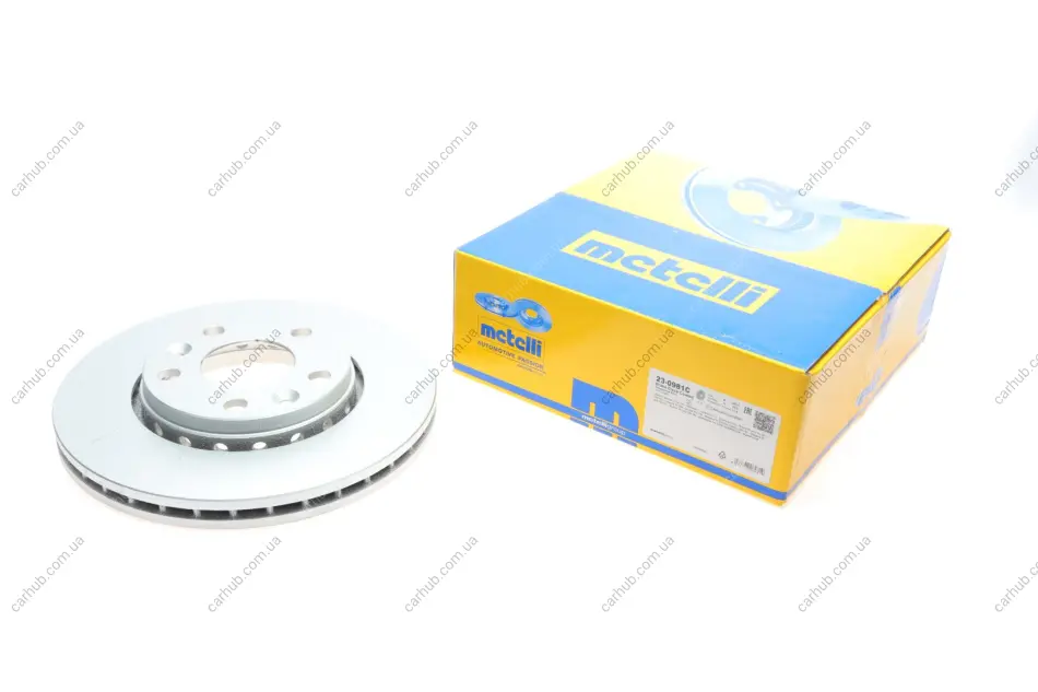 Диск гальмівний (передній) Renault Megane/Laguna/Scenic 08- (280x24) (с покр.) (вент.) Metelli 23-0981C (фото 1)