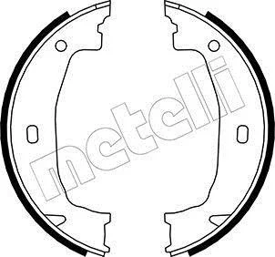 Колодки ручника BMW 1 (E81/E87/F20)/3 (F30/F80/E90/E93/E46) 98- (160x20) Metelli 53-0018
