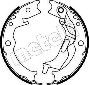 Колодки ручника Chevrolet Epica 03-/Lacetti 05-/Suzuki Forenza 03- (170x26) Metelli 53-0052 (фото 1)