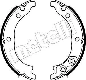 Колодки ручника Citroen Jumper/Fiat Ducato/Peugeot Boxer 94-02 (170x45) Metelli 53-0089
