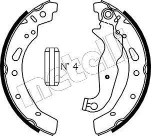 Колодки гальмівні (задні) Mazda 2 07-/Toyota Yaris 15- (барабанні) (200x32) Metelli 53-0148 (фото 1)