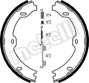 Колодки ручника MB E-class (W211/S211)/CLS-class (C219) 04-10 (180x25) Metelli 53-0243K (фото 1)