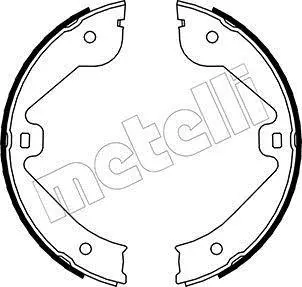 Колодки ручника Audi Q7/VW Touareg/Porsche Cayenne/Land Rover Range Rover 2.5-6.0 02- (210x31) Metelli 53-0244 (фото 1)